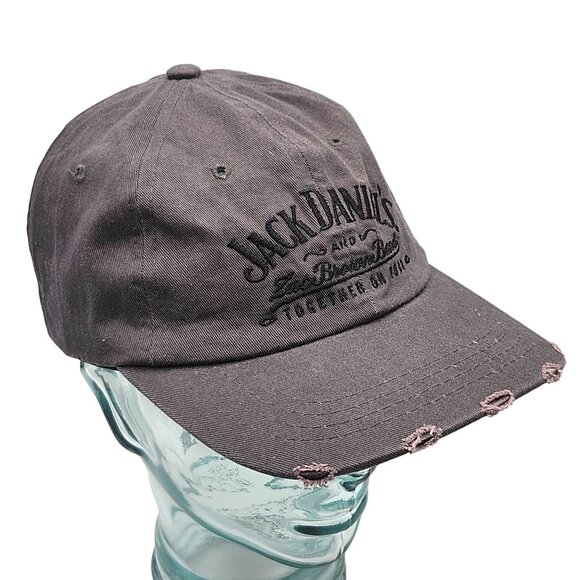 Zack Brown Band Jack Daniels Together On Tour Gray Distressed Baseball Hat Cap - Picture 3 of 13